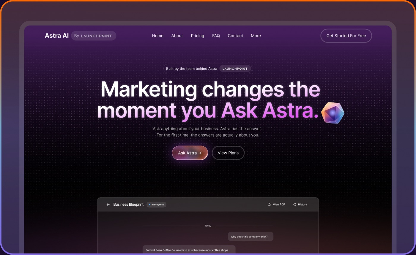 Astra AI product preview